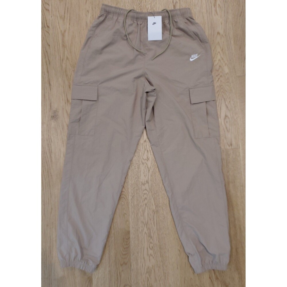 Nike Men's Club Woven Cargo pants Khaki Size Small + Medium HJ1990-297 NWT